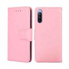 For Sony Xperia 10 III Crystal Texture Leather Phone Case(Pink) - 1