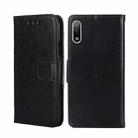 For Sony Xperia ACE II Crystal Texture Leather Phone Case(Black) - 1