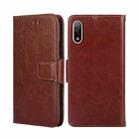 For Sony Xperia ACE II Crystal Texture Leather Phone Case(Brown) - 1