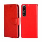 For Sony Xperia 1 III Crystal Texture Leather Phone Case(Red) - 1
