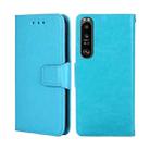 For Sony Xperia 1 III Crystal Texture Leather Phone Case(Light Blue) - 1