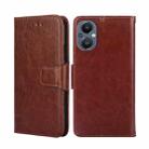 For OnePlus Nord N20 5G Crystal Texture Leather Phone Case(Brown) - 1