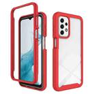 For Samsung Galaxy A23 4G Starry Sky Solid Color Series Shockproof PC + TPU Phone Case(Red) - 1