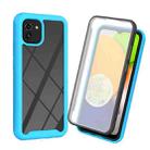 For Samsung Galaxy A03 164mm Starry Sky Solid Color Series PC + TPU Phone Case with PET Film(Sky Blue) - 1