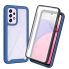 For Samsung Galaxy A53 5G Starry Sky Solid Color Series PC + TPU Phone Case with PET Film(Royal Blue) - 1