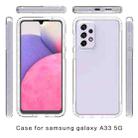 For Samsung Galaxy A33 5G Transparency Two-color Gradient PC + TPU Phone Case(Transparent) - 2