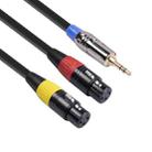 TC194BUXK107YR-30 3.5mm Male to Dual Canon Female Audio Cable - 1