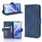 For BLU G91 Pro Skin Feel Calf Pattern Leather Phone Case(Blue) - 1