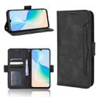 For vivo Y76 5G Skin Feel Calf Pattern Leather Phone Case(Black) - 1