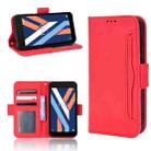 For Wiko Y52 Skin Feel Calf Pattern Leather Phone Case(Red) - 1