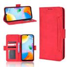 For Xiaomi Redmi 10C Skin Feel Calf Pattern Leather Phone Case(Red) - 1