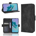 For ZTE Blade A72 Skin Feel Calf Pattern Leather Phone Case(Black) - 1