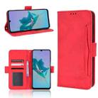 For ZTE Blade A72 Skin Feel Calf Pattern Leather Phone Case(Red) - 1