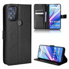 For BLU G91 Pro Diamond Texture Leather Phone Case(Black) - 1