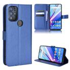 For BLU G91 Pro Diamond Texture Leather Phone Case(Blue) - 1