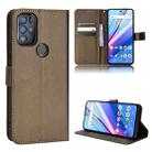 For BLU G91 Pro Diamond Texture Leather Phone Case(Brown) - 1