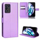 For OPPO Realme Q3T / Q3S Diamond Texture Leather Phone Case(Purple) - 1