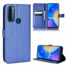 For TCL 20 SE Diamond Texture Leather Phone Case(Blue) - 1