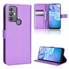 For TCL 30 SE / 30 E / 306 / Sharp Aquos V6 Diamond Texture Leather Phone Case(Purple) - 1