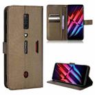 For ZTE nubia Red Magic 6 / 6 Pro Diamond Texture Leather Phone Case(Brown) - 1