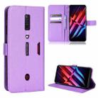 For ZTE nubia Red Magic 6 / 6 Pro Diamond Texture Leather Phone Case(Purple) - 1