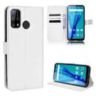 For Oukitel C23 Pro Diamond Texture Leather Phone Case(White) - 1