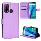 For Oukitel C23 Pro Diamond Texture Leather Phone Case(Purple) - 1