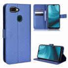 For OPPO A7 / AX7 / A5s / AX5s / A21 Diamond Texture Leather Phone Case(Blue) - 1