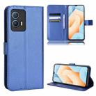 For vivo iQOO U5 5G Diamond Texture Leather Phone Case(Blue) - 1