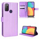For Alcatel 1S 2021 / 3L 2021 / TCL 20E / 20Y Diamond Texture Leather Phone Case(Purple) - 1
