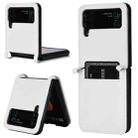 For Samsung Galaxy Z Flip3 5G Diamond Texture Leather Phone Case(White) - 1