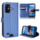 For UMIDIGI Bison Pro Diamond Texture Leather Phone Case(Blue) - 1