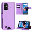 For UMIDIGI Bison Pro Diamond Texture Leather Phone Case(Purple) - 1