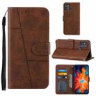 For Motorola Moto G50 Stitching Calf Texture Buckle Leather Phone Case(Brown) - 1