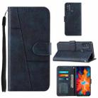 For Motorola Moto G50 Stitching Calf Texture Buckle Leather Phone Case(Blue) - 1