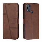 For Infinix Hot 10 Play / Smart 5 2021 Stitching Calf Texture Buckle Leather Phone Case(Brown) - 1