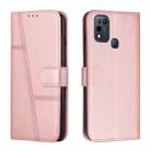 For Infinix Hot 10 Play / Smart 5 2021 Stitching Calf Texture Buckle Leather Phone Case(Pink) - 1
