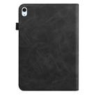 Solid Color Embossed Striped Smart Leather Case For iPad Air 2022 / Air 2020 10.9(Black) - 3