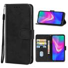 Leather Phone Case For TECNO Spark 4 Lite(Black) - 1