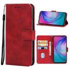 Leather Phone Case For TECNO Camon 15 Premier(Red) - 1
