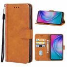 Leather Phone Case For TECNO Camon 15 Premier(Brown) - 1