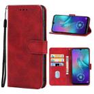 Leather Phone Case For TECNO Camon 12 Pro(Red) - 1