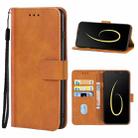 Leather Phone Case For Infinix Note 6(Brown) - 1