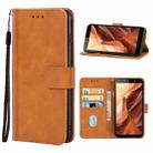 Leather Phone Case For Itel A44(Brown) - 1