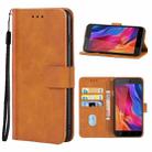 Leather Phone Case For Infinix Hot 4(Brown) - 1