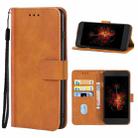 Leather Phone Case For Infinix Hot 5(Brown) - 1