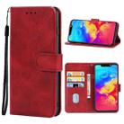 Leather Phone Case For Infinix Hot 7(Red) - 1