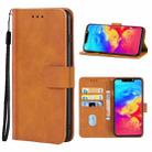 Leather Phone Case For Infinix Hot 7(Brown) - 1