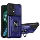 For OPPO Realme 9 Pro Sliding Camshield Card Phone Case(Sapphire Blue) - 1