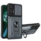 For OPPO Realme 9 Pro Sliding Camshield Card Phone Case(Grey) - 1